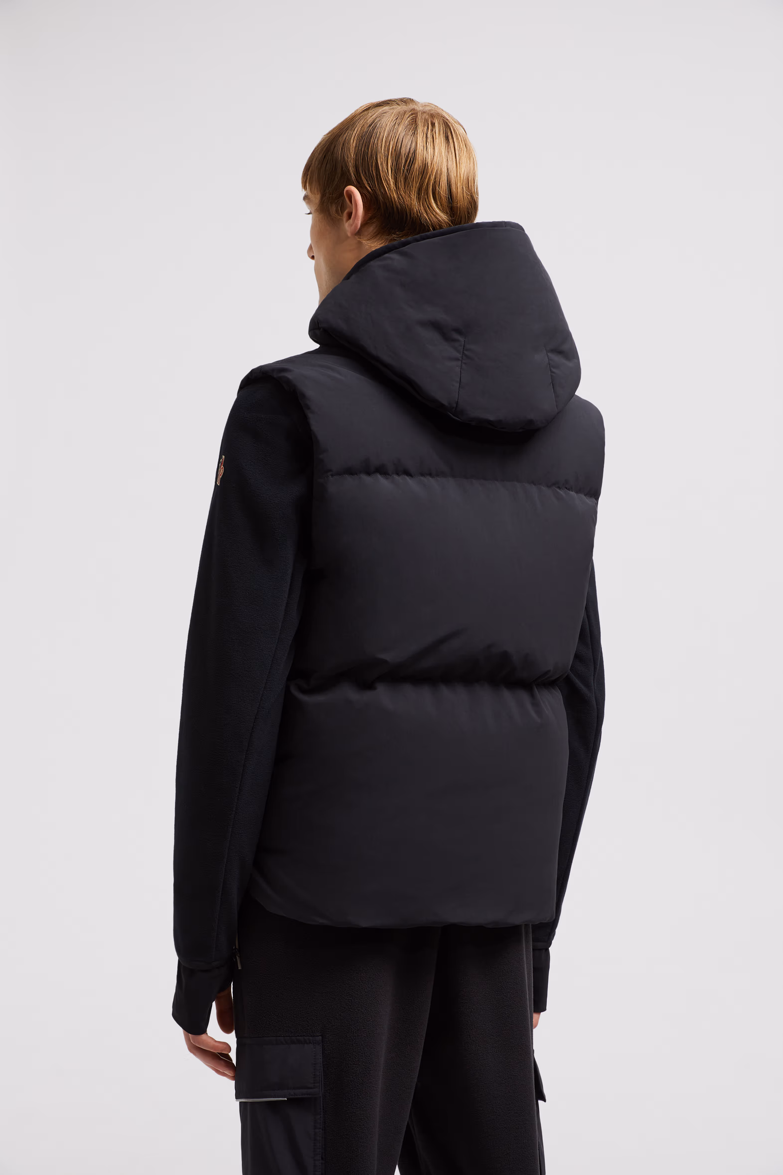Baldy Hooded Down Vest Men Black Moncler 5